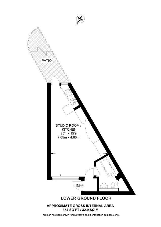 Studio Apartment - Entire Lower Ground Floor - Only 7 Mins Walk Kings Cross St Pancras Station 伦敦 外观 照片